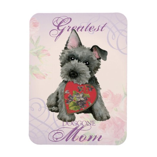 Scottish Terrier Heart Ma Magnet Magneet (Verticaal)