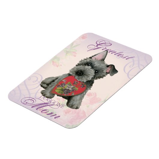 Scottish Terrier Heart Ma Magnet Magneet (Linkerzijde)