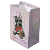 Scottish Terrier Heart Ma Medium Gift Bag Medium Cadeauzakje (Achterkant Gekanteld)