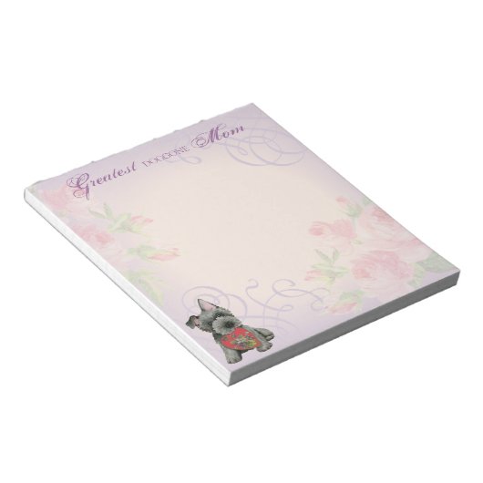 Scottish Terrier Heart Ma Notitieblok (Schuin)