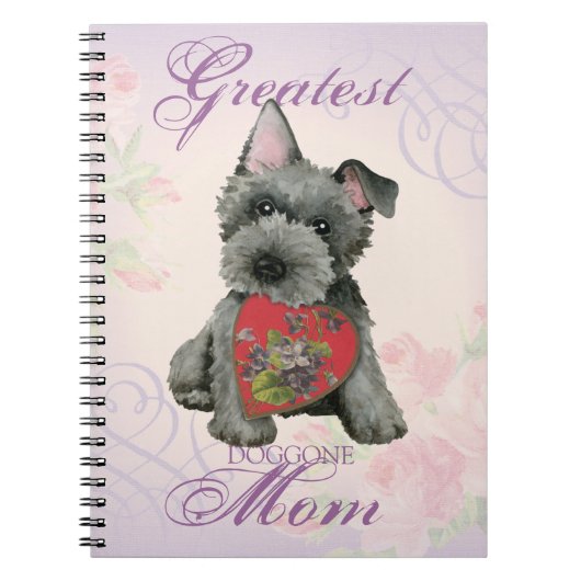 Scottish Terrier Heart Ma Notitieboek (Voorkant)