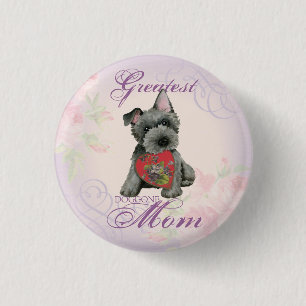Scottish Terrier Heart Ma Pinback Button