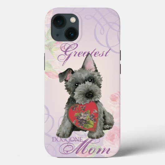 Scottish Terrier Heart Mam Case-Mate iPhone Case (Achterkant)