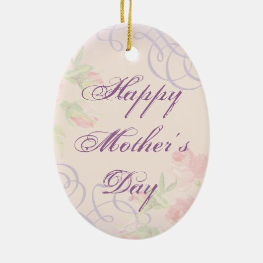 Scottish Terrier Heart Mam Ceramic Ornament (Achterkant)