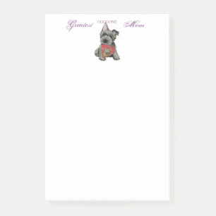 Scottish Terrier Heart Mam Post-it Notes
