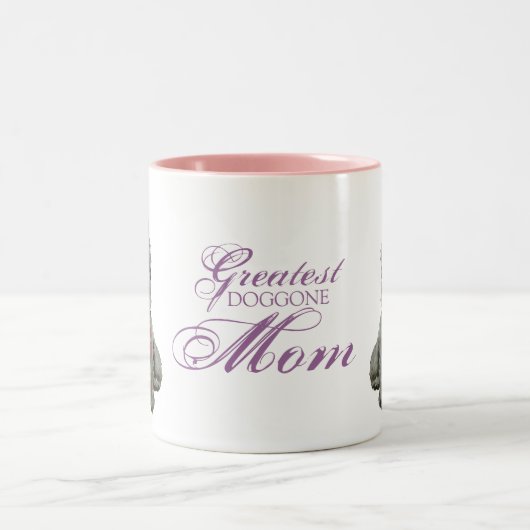 Scottish Terrier Heart Mam Two-Tone Coffee Mok (Center)