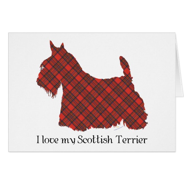 Scottish Terrier Hepburn Tartan (Voorkant Horizontaal)