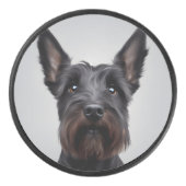 Scottish Terrier Hockey Puck (Voorkant)
