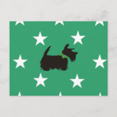 Scottish Terrier Holiday Briefkaart, Scottie dog Feestdagenkaart (Voorkant)