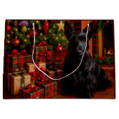 Scottish Terrier Holiday  Groot Cadeauzakje (Voorkant)