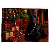 Scottish Terrier Holiday  Groot Cadeauzakje (Achterkant)