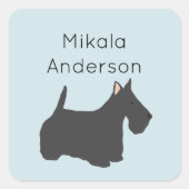 Scottish Terrier-hondensticker Vierkante Sticker (Voorkant)