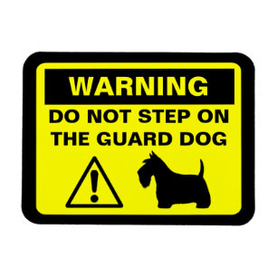 Scottish Terrier Humoureuze Guard Dog Warning Magneet