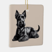 Scottish Terrier in Keramisch Ornament (Rechts)