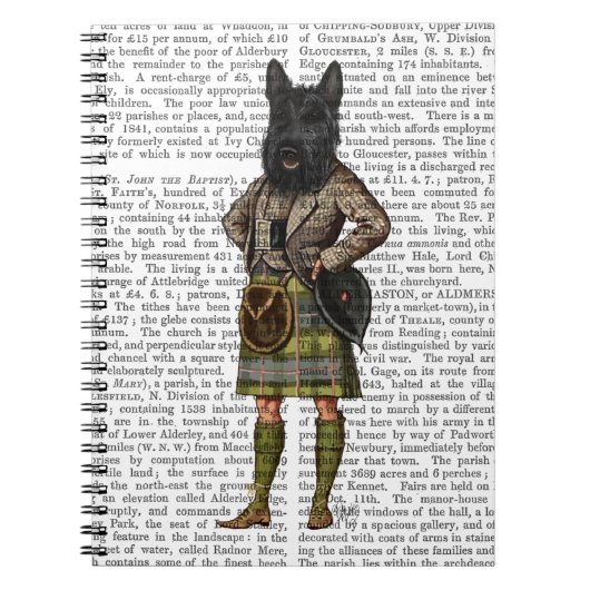 Scottish Terrier in Kilt Notitieboek (Voorkant)