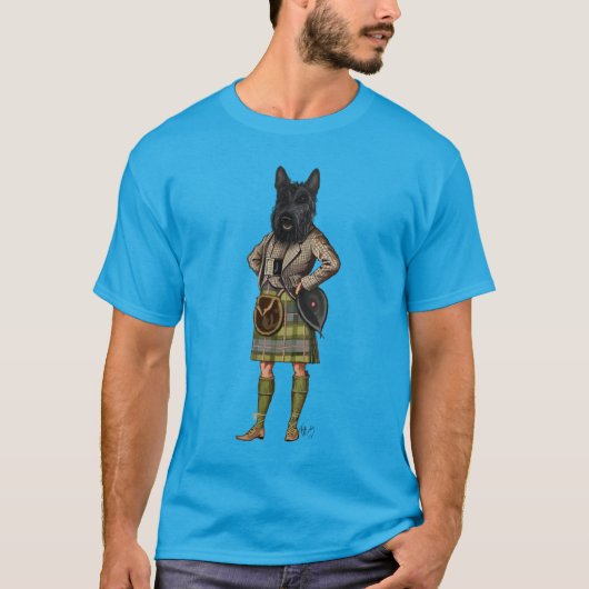 Scottish Terrier in Kilt T-shirt (Voorkant)
