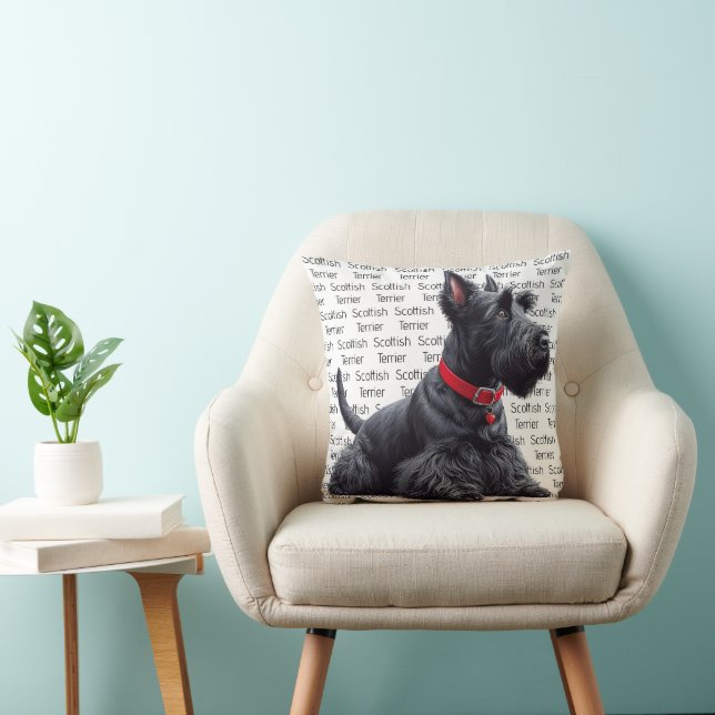 Scottish Terrier in Kussen (Stoel)