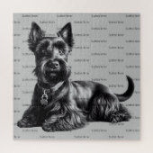 Scottish Terrier in Legpuzzel (Verticaal)