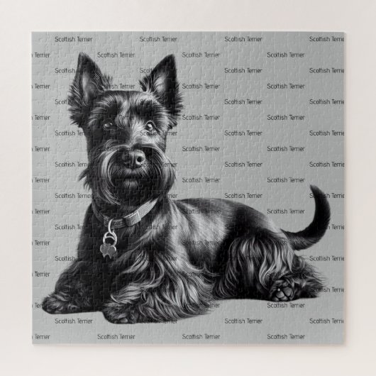 Scottish Terrier in Legpuzzel (Verticaal)