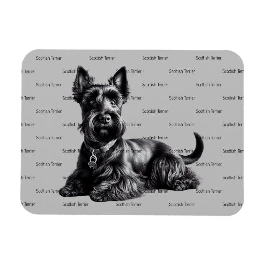 Scottish Terrier in Magneet (Horizontaal)