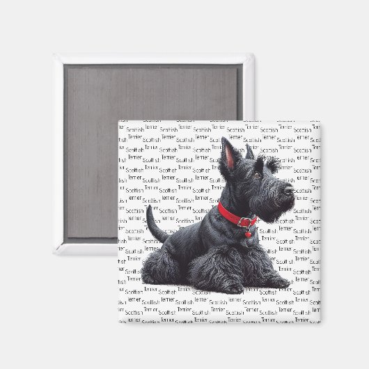 Scottish Terrier in Magneet (Voorkant / Achterkant)