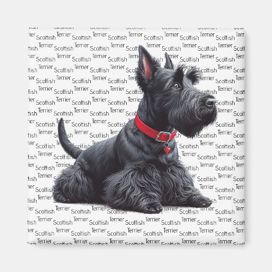 Scottish Terrier in Magneet (Voorkant)