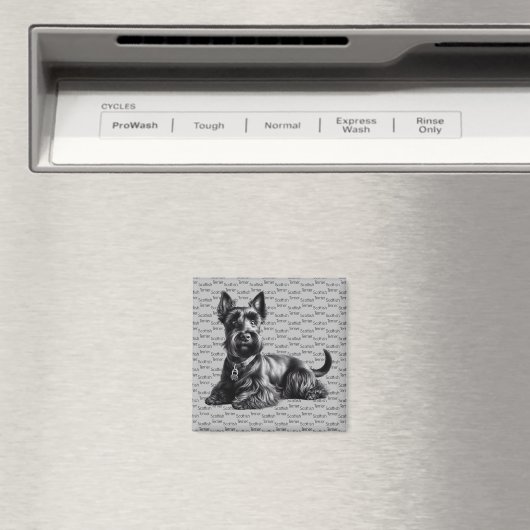 Scottish Terrier in Magneet (Insitu (Vaatwasser))