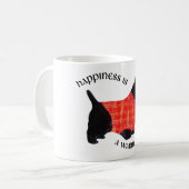 Scottish Terrier in Red Pset Sweater Koffiemok (Voorkant links)