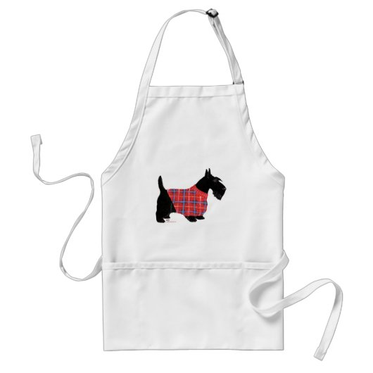 Scottish Terrier in Sweater Standaard Schort (Voorkant)