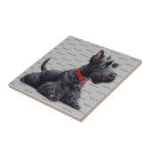 Scottish Terrier in Tegeltje (Zijkant)