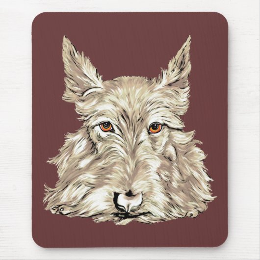 Scottish Terrier in Wheaten Muismat (Voorkant)