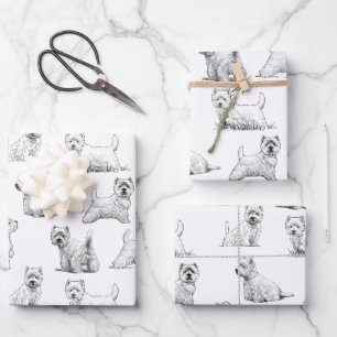 Scottish Terrier Inpakpapier Vel