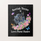 Scottish Terrier is de puurste schaduw van de lief Legpuzzel (Verticaal)
