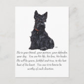 Scottish Terrier Keepomwille - MALE Dog Briefkaart (Voorkant)