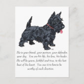 Scottish Terrier Keepomwille - MALE Dog Briefkaart (Voorkant)
