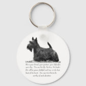 Scottish Terrier Keepomwille - MALE Dog Sleutelhanger (Voorkant)