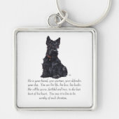 Scottish Terrier Keepomwille - MALE Dog Sleutelhanger (Voorkant)