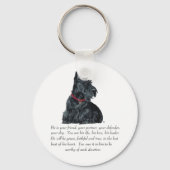 Scottish Terrier Keepomwille - MALE Dog Sleutelhanger (Voorkant)
