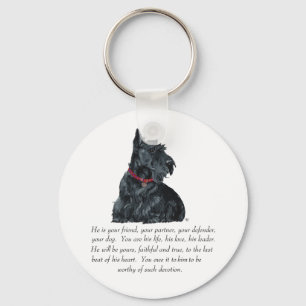 Scottish Terrier Keepomwille - MALE Dog Sleutelhanger