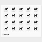 Scottish Terrier Keepomwille - MALE Dog Vierkante Sticker (Vel)