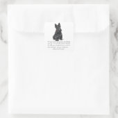Scottish Terrier Keepomwille Vierkante Sticker (Tas)