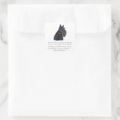 Scottish Terrier Keepomwille Vierkante Sticker (Tas)