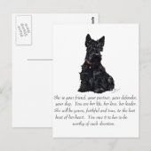 Scottish Terrier Keepomwille - VROUW Briefkaart (Voorkant / Achterkant)