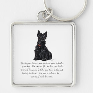 Scottish Terrier Keepomwille - VROUW Sleutelhanger