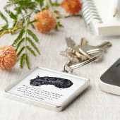 Scottish Terrier Keepomwille - VROUW Sleutelhanger (Zijkant)