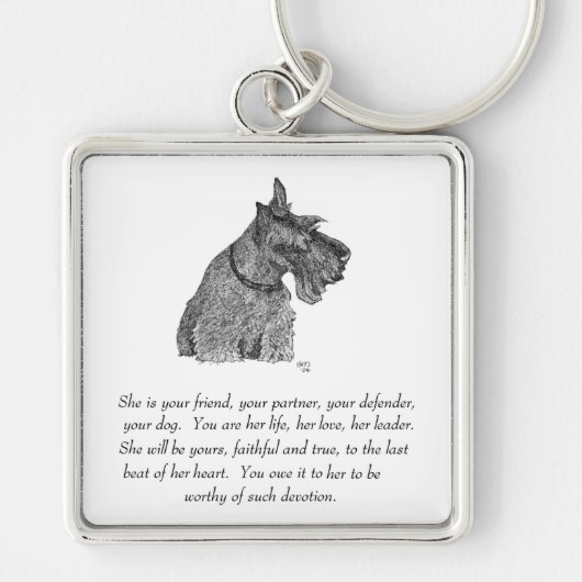 Scottish Terrier Keepsakes - VROUW Sleutelhanger (Voorkant)