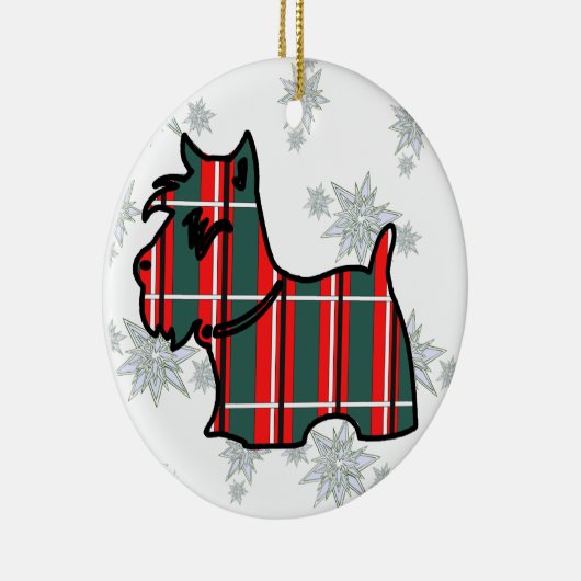 SCOTTISH TERRIER KERAMISCH ORNAMENT (Rechts)