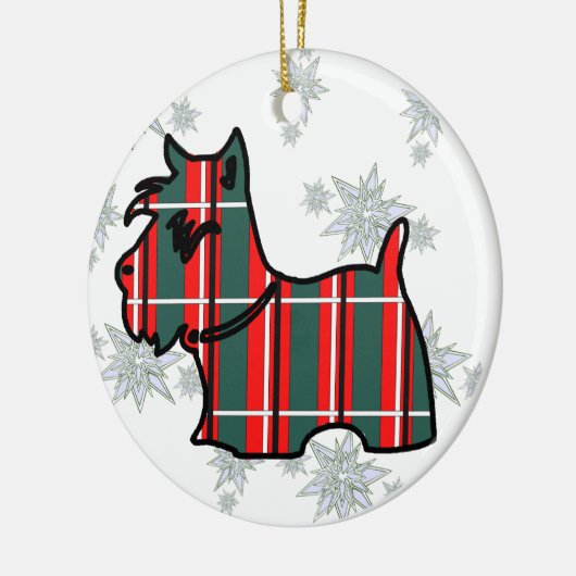 SCOTTISH TERRIER KERAMISCH ORNAMENT (Links)
