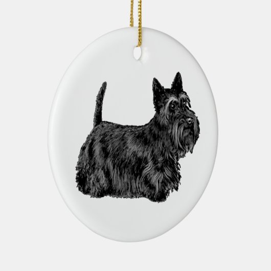 Scottish Terrier Keramisch Ornament (Rechts)