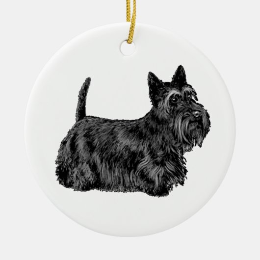 Scottish Terrier Keramisch Ornament (Voorkant)